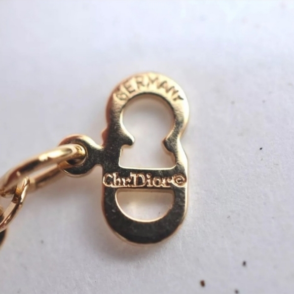 DIOR Christian Dior CD Red Ruby Stone Necklace - Picture 6 of 7